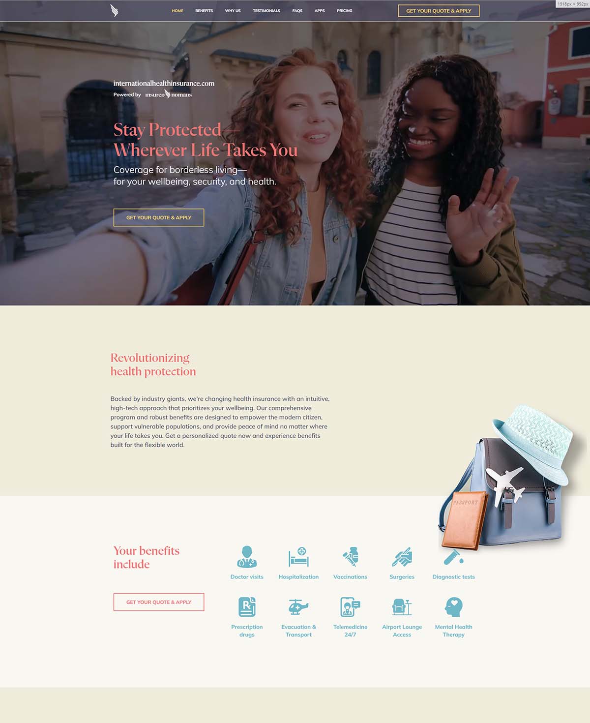 Website screenshot preview